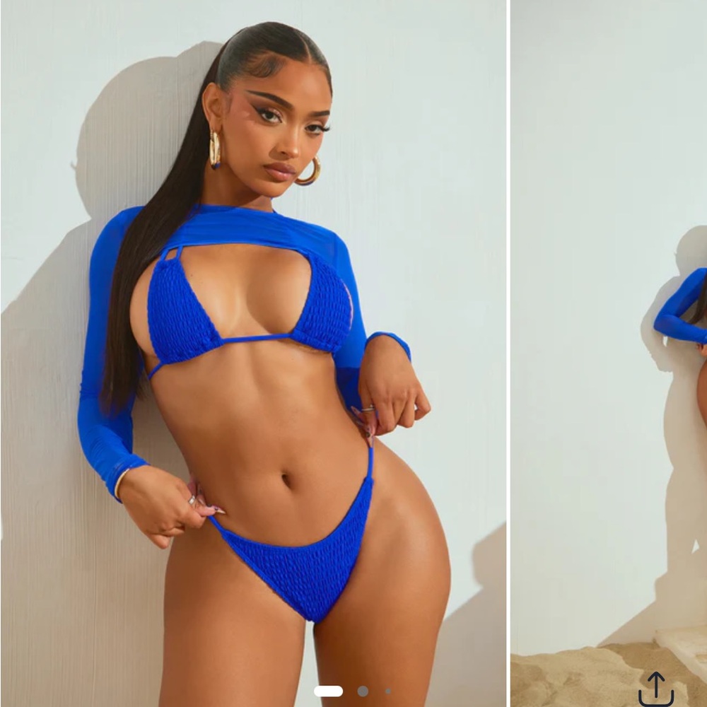 Fashion Nova Blue Bikini Set